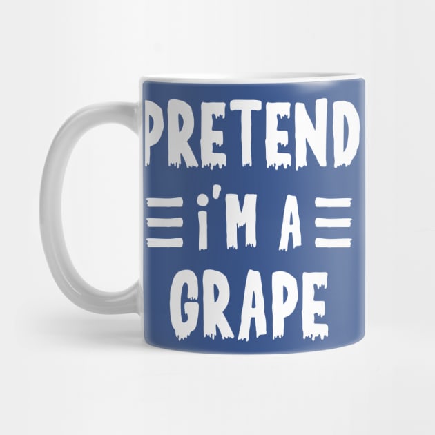 Pretend I'm a grape Funny Halloween Costume by qwertydesigns